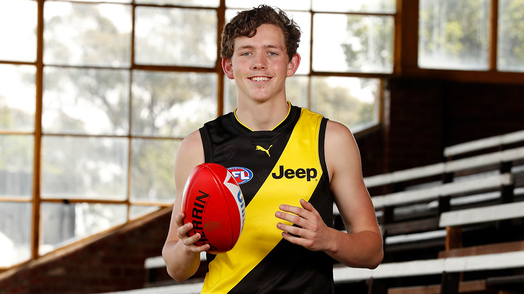 Riley Collier-Dawkins was the Tigers' top pick in last week's draft - AFL, Richmond Tigers